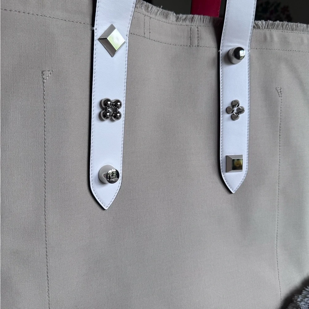 Christian Louboutin canvas frangibus tote - Picture 10 of 13